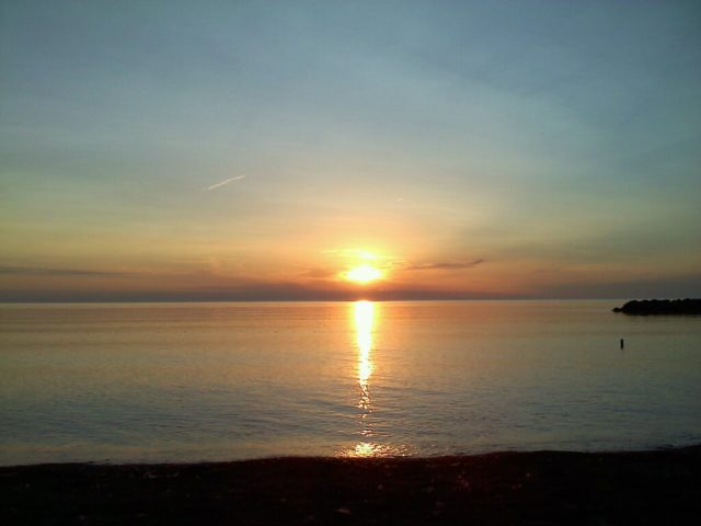 Sunset at Presque Isle State Park