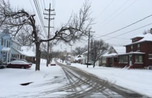 Snow Emergency Declared for City of Erie Snow on street