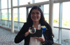 Edinboro University student wins ATHENA Erie Young Professional Award