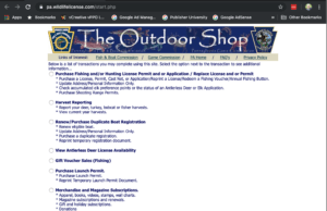 Agencies warn anglers and hunters of online scams when purchasing licenses outdoor shop