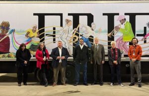 Mayor unveils murals on refurbished City of Erie bandwagons bandwagon