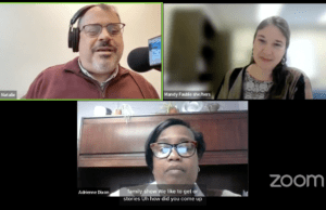 Community Resilience Conference Joel with Dr. Fabule and Dr. Dixon