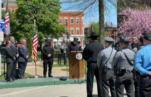 Police officers honor those who died while serving Stidham