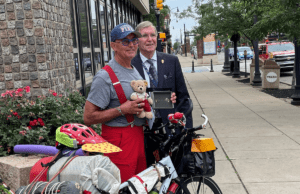 Cross-Country Cyclist for Rare Diseases Comes to Erie