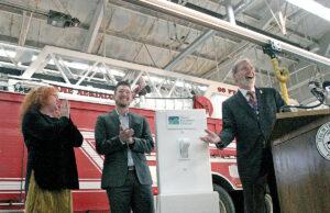 City of Erie, Green Mountain Energy officials “Flip the Switch,” celebrate unique solar project fire house