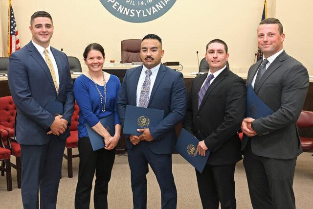 police swearing-in