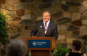 Behrend Medallion Presented to Former Gov. Tom Ridge Ridge