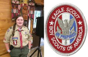 Local Home-Schooled Teenage Girl Earns Highest Rank in Boy Scouts of America Laura Smith