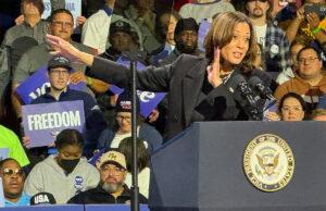 VP Harris draws capacity crowd to EIA Harris