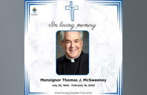 Msgr. Thomas McSweeney died Tuesday, well-known Erie priest, media personality, actor McSweeney