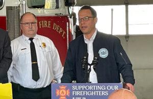 In visit to Erie Fire Department, Governor Shapiro highlights plan to increase state support for Pennsylvania firefighters Shapiro