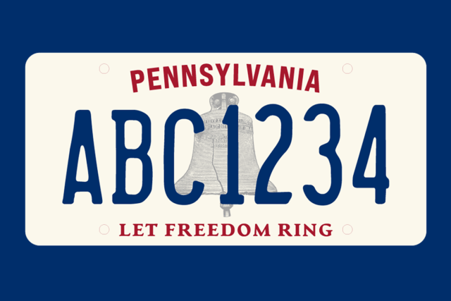 PA License Plate