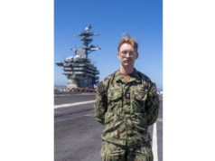 Waterford native serves aboard one of the world’s largest warships