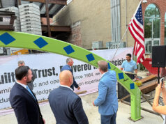 Laughlin, Erie CRIZ Authority and EDDC celebrate continued momentum for Downtown Erie EDDC Beam