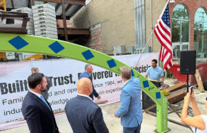 Laughlin, Erie CRIZ Authority and EDDC celebrate continued momentum for Downtown Erie EDDC Beam